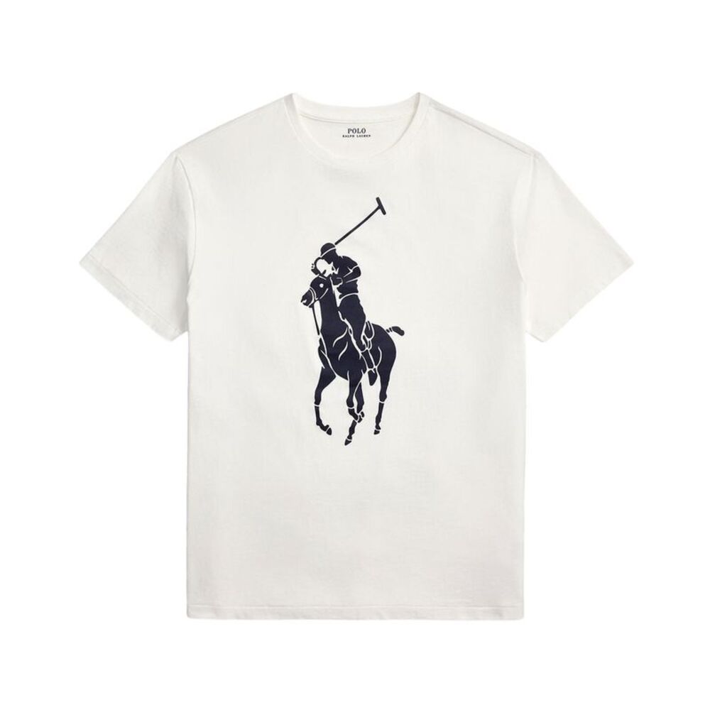 Polo Ralph Lauren Mens Big Pony Stretch Cotton Jersey T-Shirt Large White - NWT